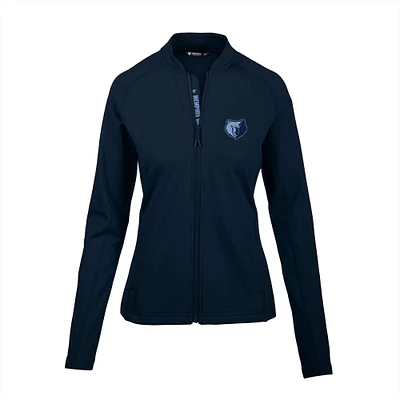 Women's Levelwear  Navy Memphis Grizzlies Ezra Insignia Core Full-Zip Jacket
