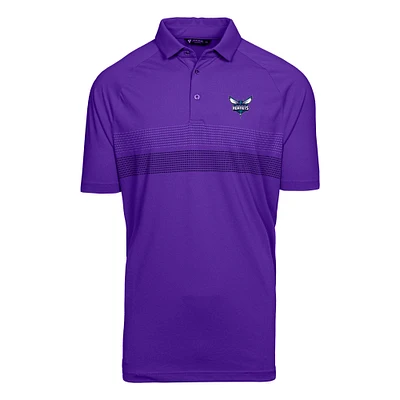 Men's Levelwear  Purple Charlotte Hornets Mason Insignia Core Polo
