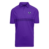 Men's Levelwear  Purple Charlotte Hornets Mason Insignia Core Polo