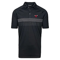 Men's Levelwear  Black Chicago Bulls Mason Insignia Core Polo