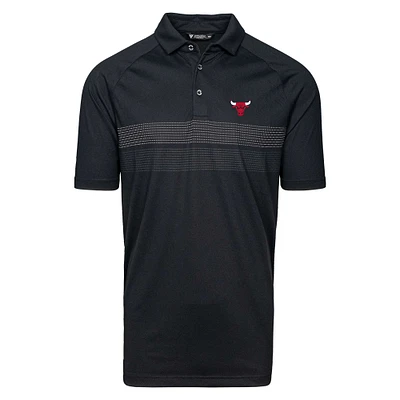 Men's Levelwear  Black Chicago Bulls Mason Insignia Core Polo
