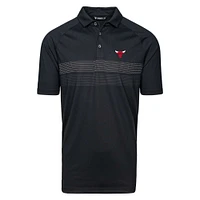 Men's Levelwear  Black Chicago Bulls Mason Insignia Core Polo