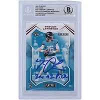 Trevor Lawrence Jacksonville Jaguars Autographed 2021 Panini Playoff Red Zone #201 Beckett Fanatics Witnessed Authenticated Rookie Card with "2021 #1 Pick" Inscription
