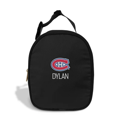 Chad & Jake  Black Montreal Canadiens Personalized Insulated Lunchbox