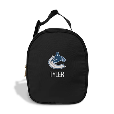 Chad & Jake  Black Vancouver Canucks Personalized Insulated Lunchbox