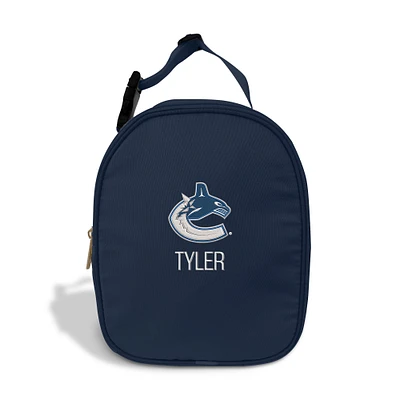 Chad & Jake  Navy Vancouver Canucks Personalized Insulated Lunchbox