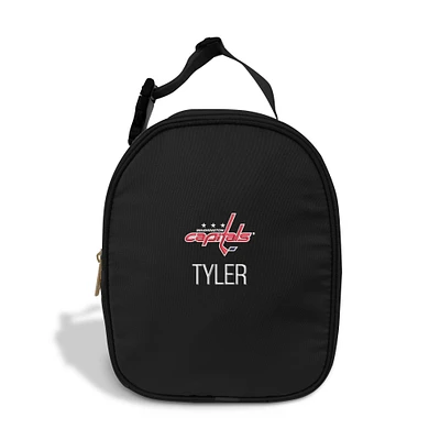 Chad & Jake  Black Washington Capitals Personalized Insulated Lunchbox