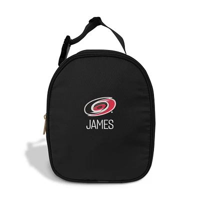 Chad & Jake  Black Carolina Hurricanes Personalized Insulated Lunchbox