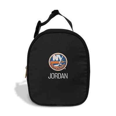 Chad & Jake  Black New York Islanders Personalized Insulated Lunchbox