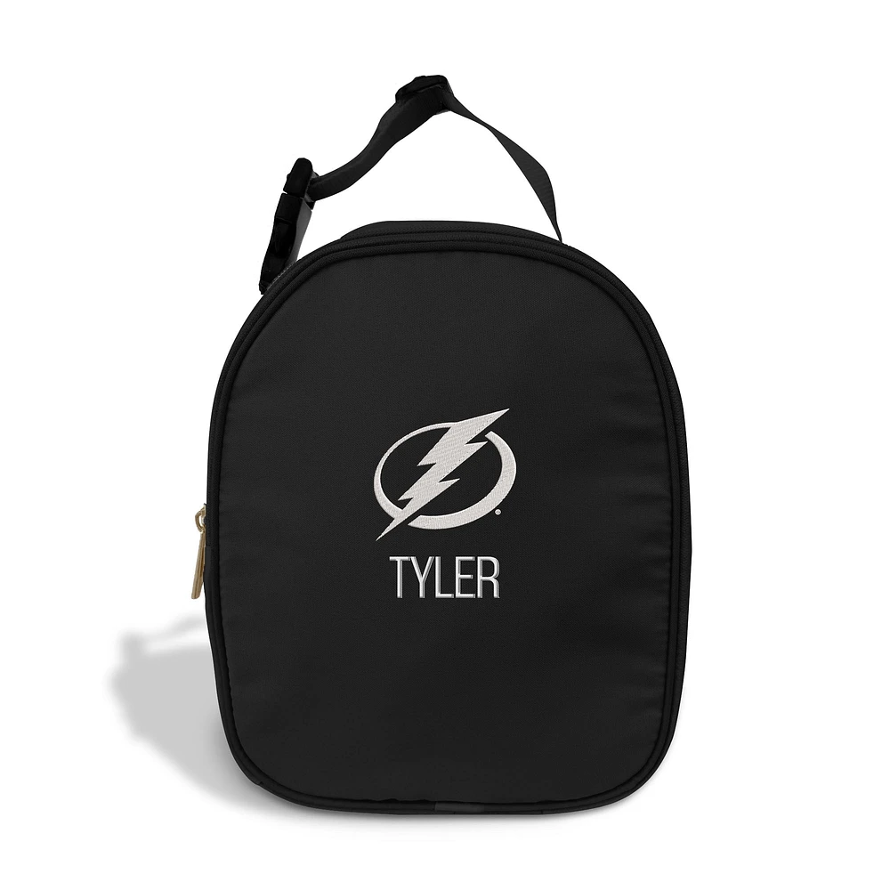 Chad & Jake Black Tampa Bay Lightning Personalized Insulated Lunchbox