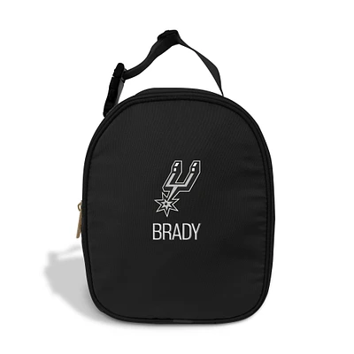 Chad & Jake  Black San Antonio Spurs Personalized Insulated Lunchbox