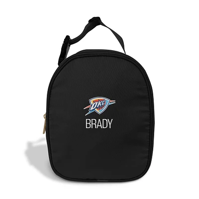 Chad & Jake  Black Oklahoma City Thunder Personalized Insulated Lunchbox