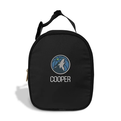 Chad & Jake  Black Minnesota Timberwolves Personalized Insulated Lunchbox