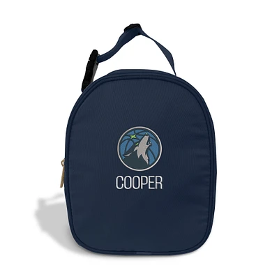 Chad & Jake  Navy Minnesota Timberwolves Personalized Insulated Lunchbox