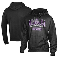 Men's Comfort Wash Niagara Purple Eagles Lightweight Fleece Pullover Hoodie