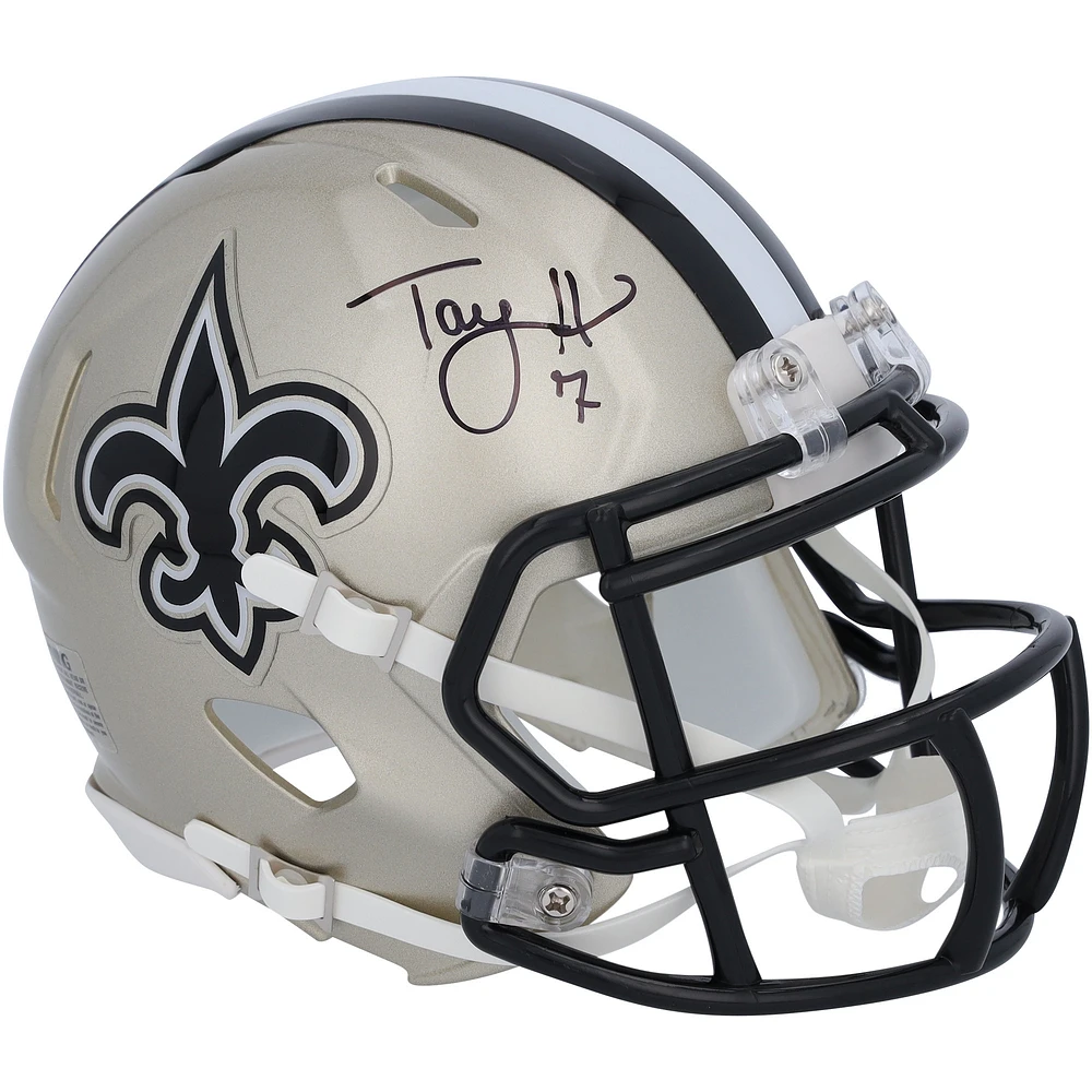 Taysom Hill New Orleans Saints Autographed Riddell Mini Helmet