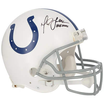 Marshall Faulk Indianapolis Colts Autographed Riddell Helmet with Inscription