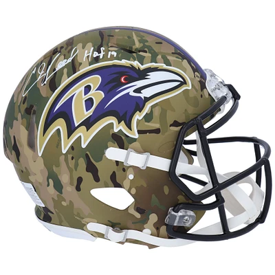 Ed Reed Baltimore Ravens Autographed Riddell Helmet with Inscription