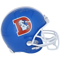 Shannon Sharpe Denver Broncos Autographed Riddell 1976-1996 Throwback VSR4 Authentic Helmet with "HOF 11" Inscription