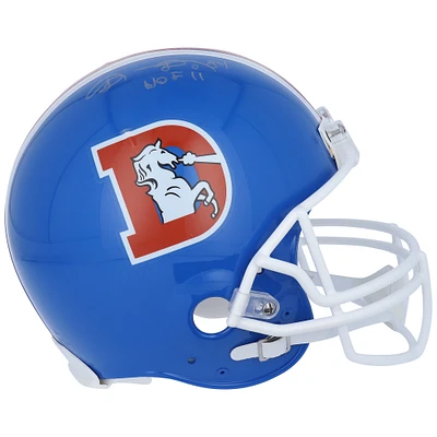 Shannon Sharpe Denver Broncos Autographed Riddell 1976-1996 Throwback VSR4 Authentic Helmet with "HOF 11" Inscription