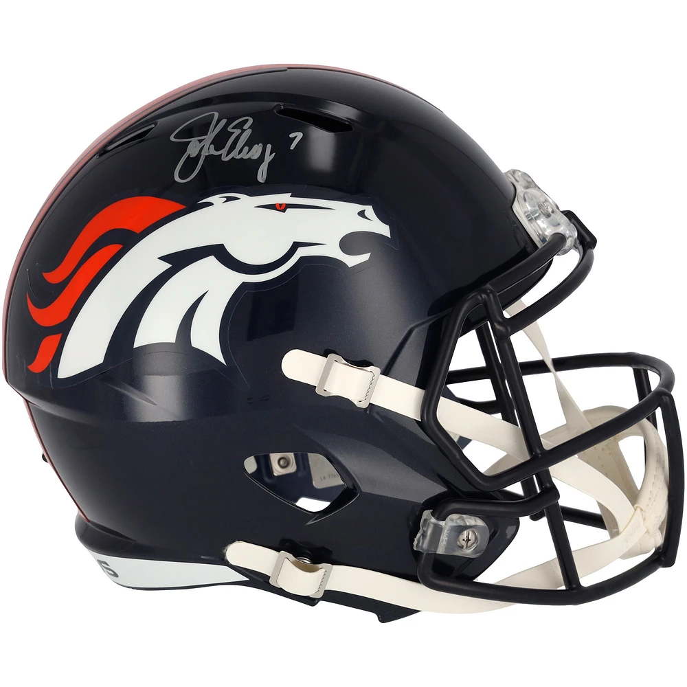 John Elway Denver Broncos Autographed Riddell Helmet