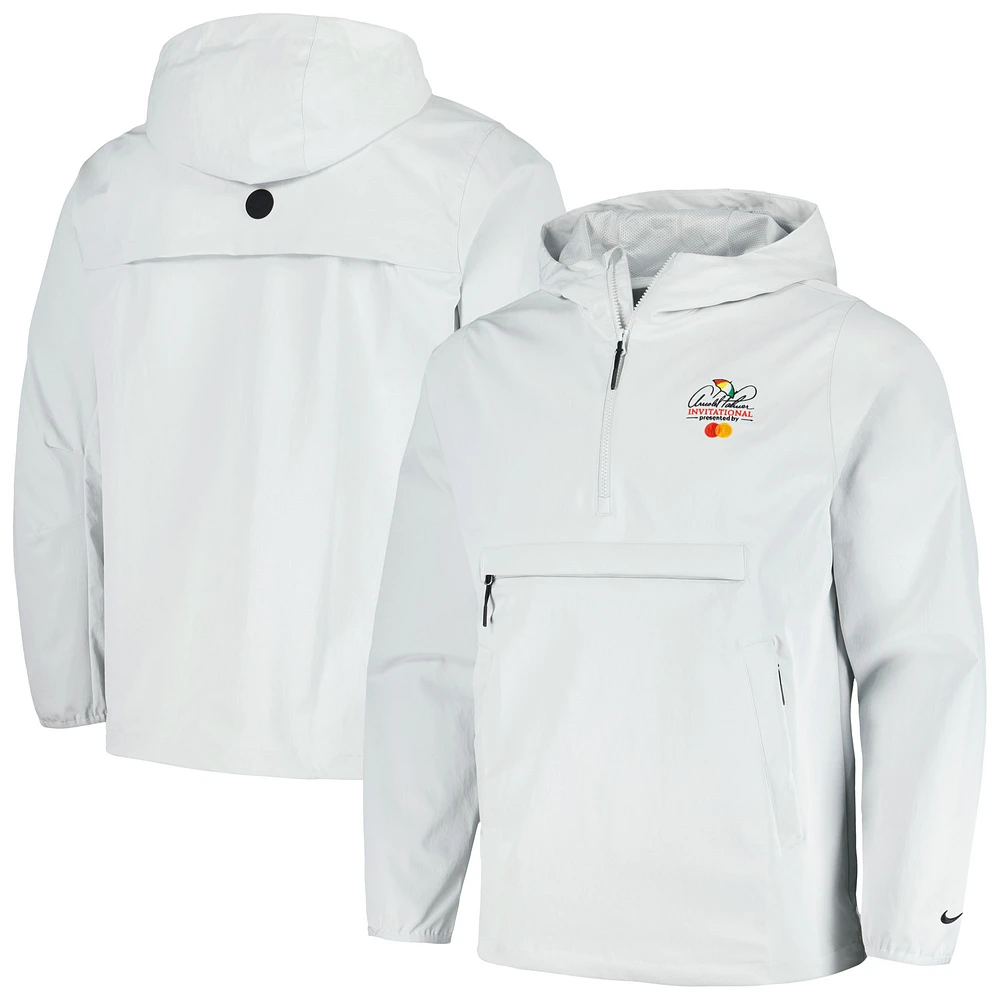 Men's Nike Gray Arnold Palmer Invitational Unscripted Collection Repel Anorak Performance Hoodie Half-Zip Jacket