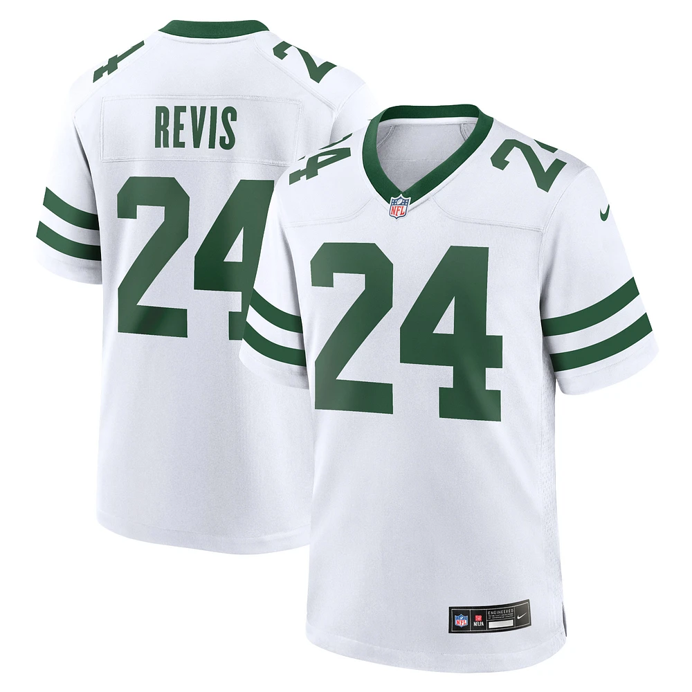 Men's Nike Darrelle Revis White New York Jets Legacy Retired Player Game Jersey