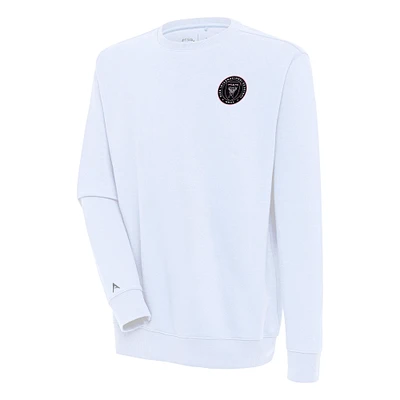 Men's Antigua White Inter Miami CF Victory Pullover Sweatshirt