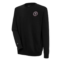 Men's Antigua Black Inter Miami CF Victory Pullover Sweatshirt