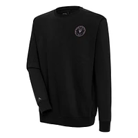 Men's Antigua Black Inter Miami CF Victory Pullover Sweatshirt