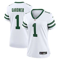 Women's Nike Ahmad Sauce Gardner Legacy White New York Jets Game Player Jersey