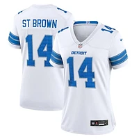 Women's Nike Amon-Ra St. Brown White Detroit Lions White Game Jersey