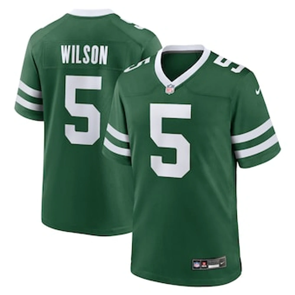 Men's Nike Garrett Wilson Legacy New York Jets Game Jersey