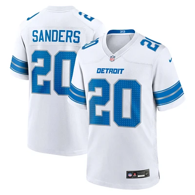 Men's Nike Barry Sanders White Detroit Lions Retired Player Game Jersey