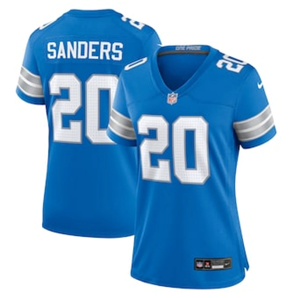 Women's Nike Barry Sanders Blue Detroit Lions Retired Player Game Jersey