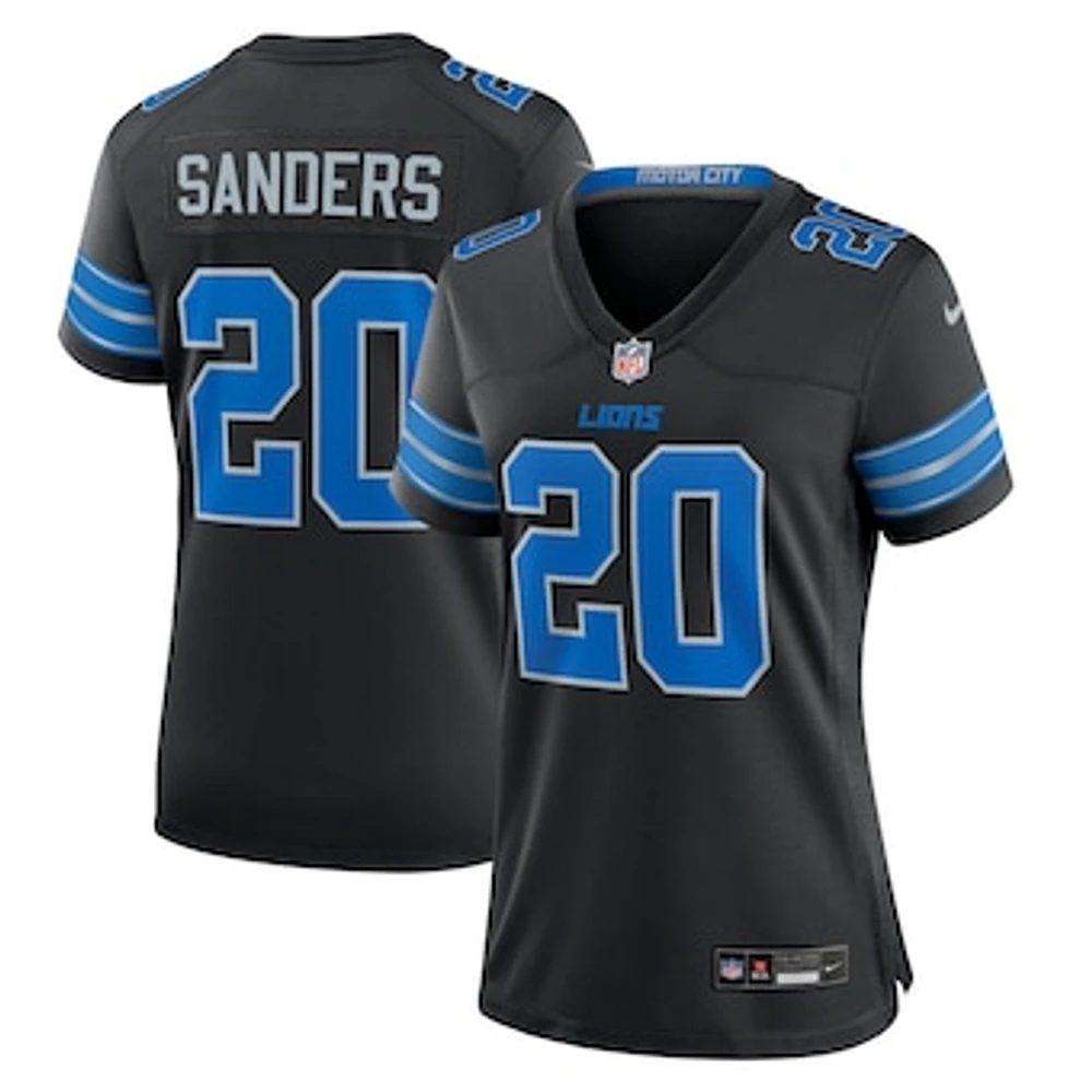 Women's Nike Barry Sanders Black Detroit Lions 2nd Alternate Retired Player Game Jersey