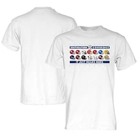 Men's Blue 84  White 2023/24 SEC Football Helmet Logo T-Shirt