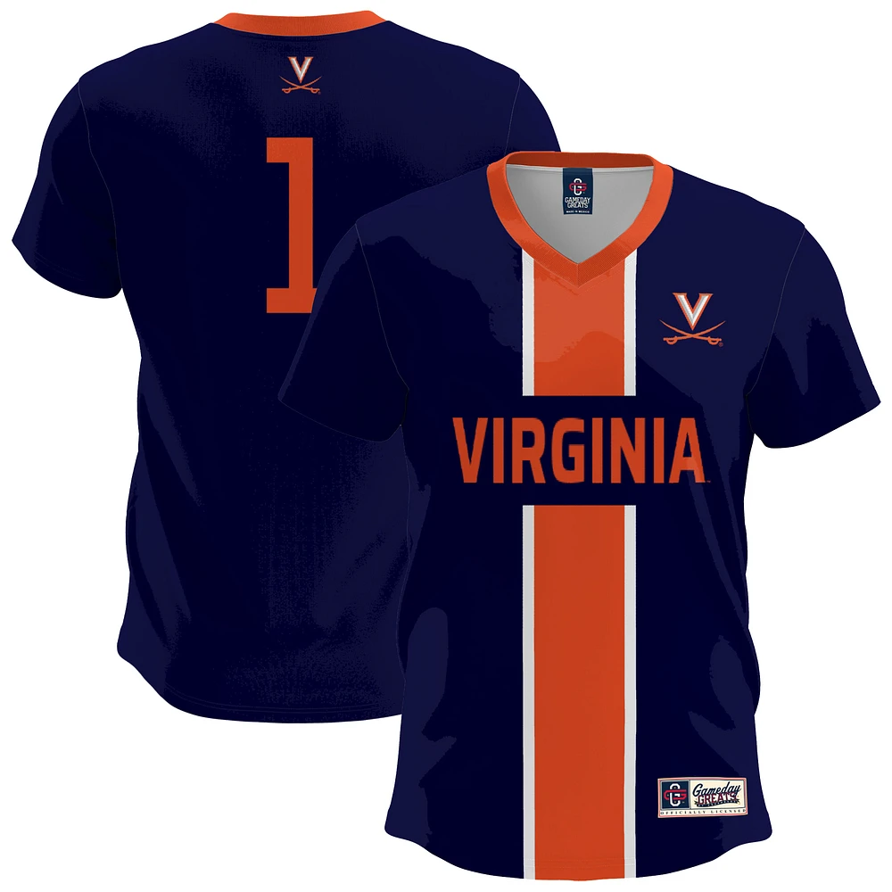 Men's GameDay Greats Navy Virginia Cavaliers Lightweight Soccer Fashion Jersey