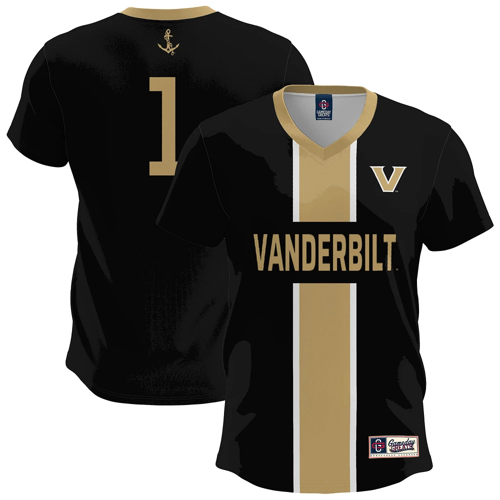 Youth GameDay Greats Black Vanderbilt Commodores Lightweight Soccer Fashion Jersey