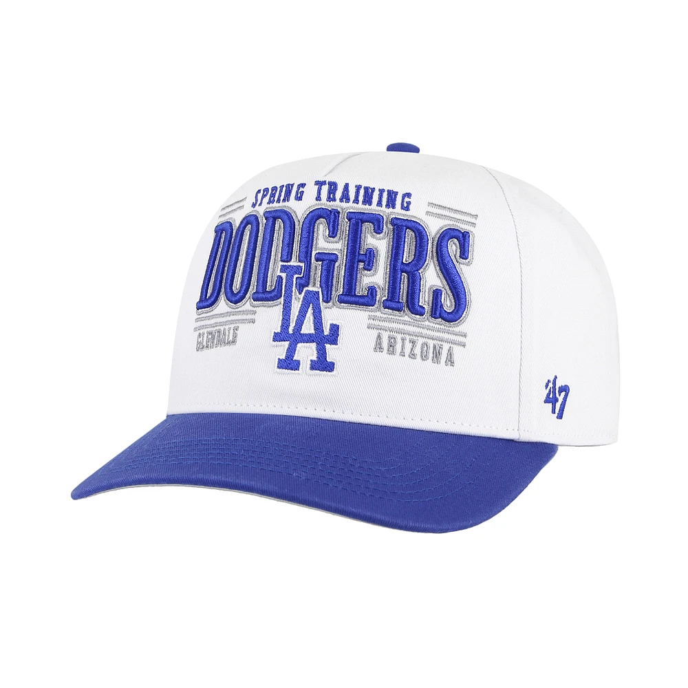 Men's '47 White Los Angeles Dodgers 2024 Spring Training Oceanside Hitch Adjustable Hat