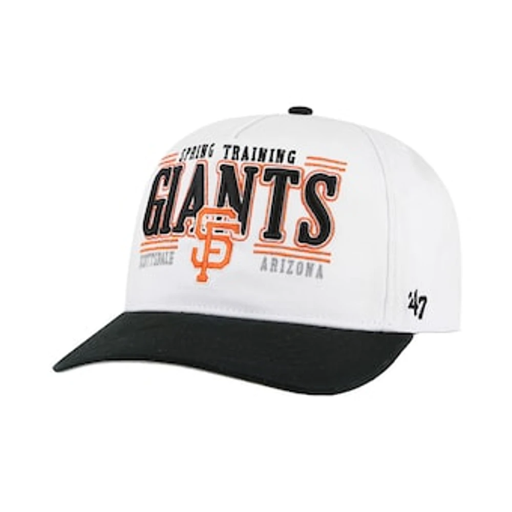 Men's '47 White San Francisco Giants 2024 Spring Training Oceanside Hitch Adjustable Hat