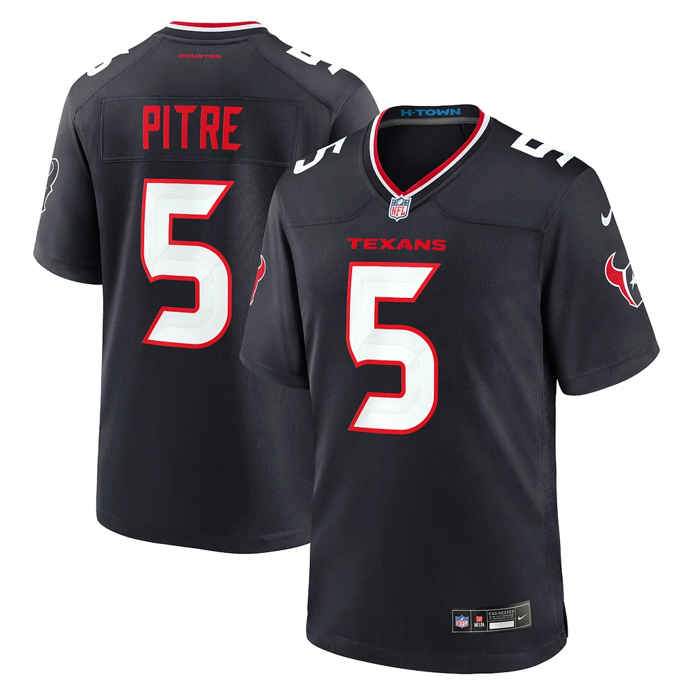 Men's Nike Jalen Pitre Navy Houston Texans Game Jersey