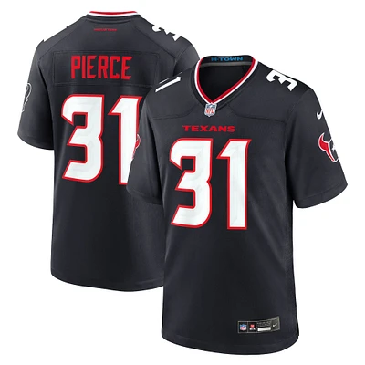 Men's Nike Dameon Pierce Navy Houston Texans Game Jersey