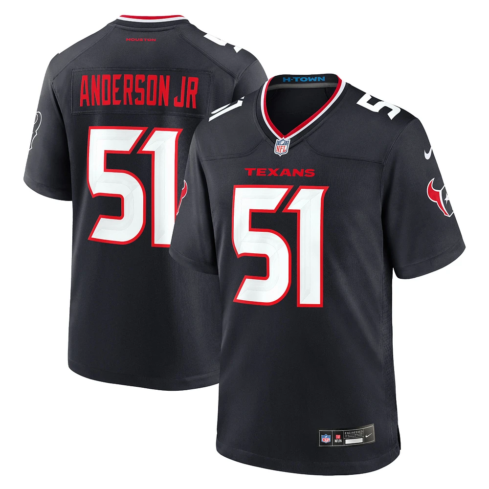 Men's Nike Will Anderson Jr. Navy Houston Texans Game Jersey