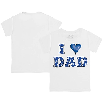 Toddler Tiny Turnip  White Kentucky Wildcats I Love Dad T-Shirt