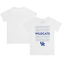 Toddler Tiny Turnip  White Kentucky Wildcats Stacked T-Shirt