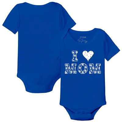 Infant Tiny Turnip  Royal Kentucky Wildcats I Love Mom Bodysuit