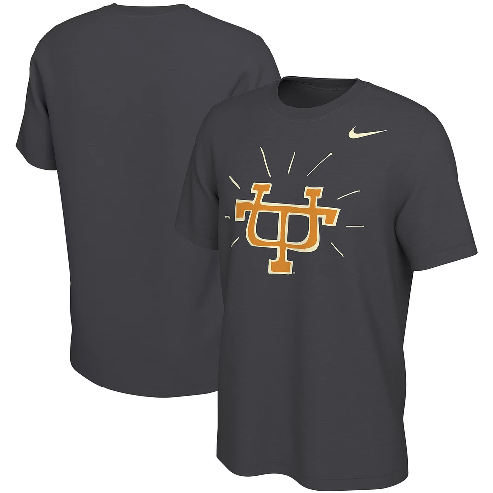 Men's Nike  Anthracite Tennessee Volunteers Football Man Smokey T-Shirt