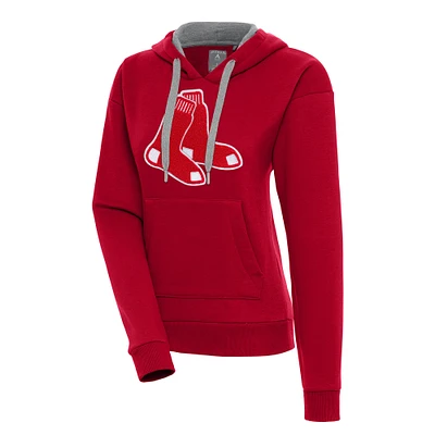 Women's Antigua  Red Boston Sox Victory Pullover Hoodie