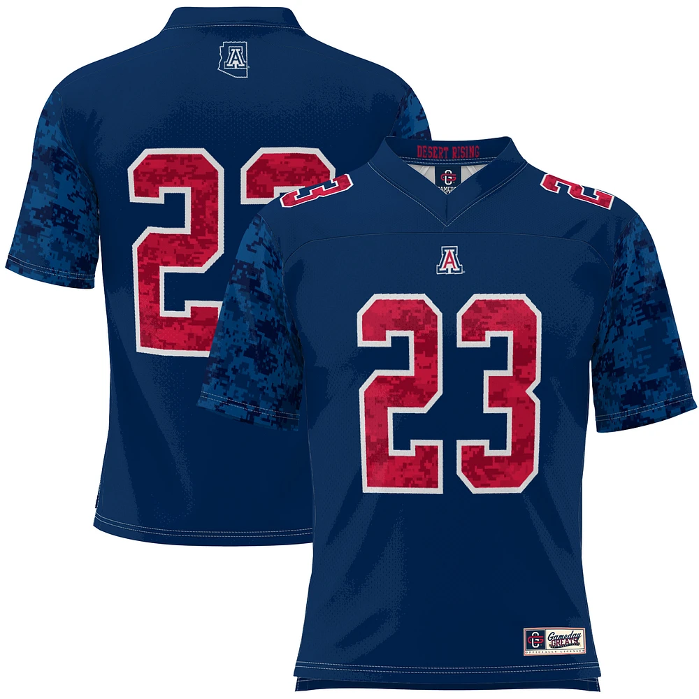 Men's GameDay Greats #23 Navy Arizona Wildcats Military Appreciation Football Jersey